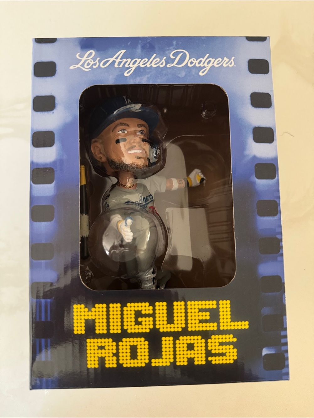 Los Angeles Dodgers Miguel Rojas Bobblehead - Blue.